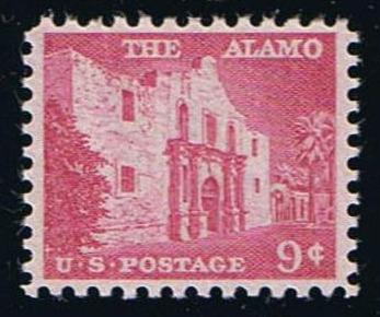 # 1043 (1956) Alamo, Rose Lilac - Sgl, MNH