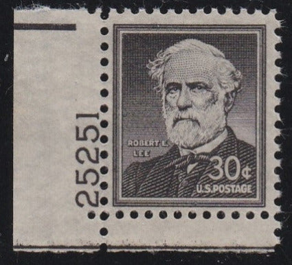 # 1049 (1955) Lee, Wet - Plt sgl, LL #25251, MNH