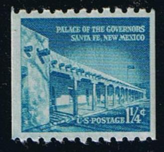 # 1054A (1960) Palace of the Governors, Dry, Sm Holes - Coil sgl, MNH