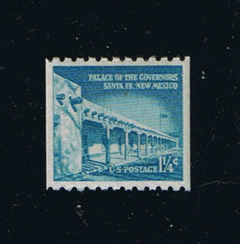 # 1054A (1960) Palace of the Governors, Dry, Sm Holes - Coil sgl, XF MNH