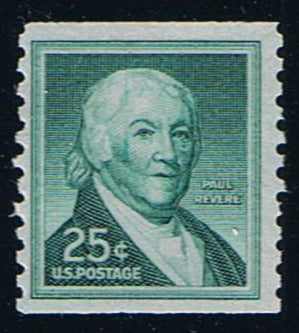 # 1059A (1965) Revere, Dry Print, SG - Coil sgl, MNH