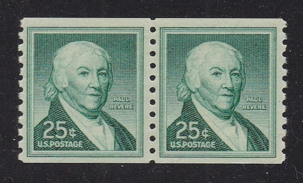 # 1059A (1965) Revere, Dry Print, SG - Coil pr, MNH