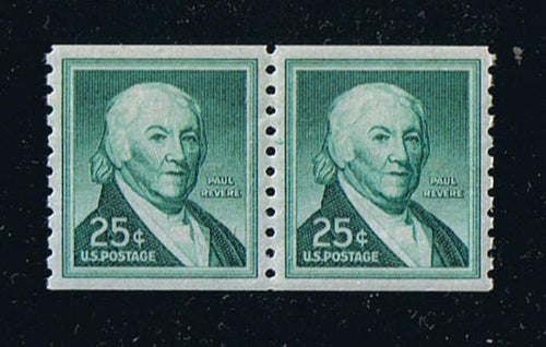 # 1059A (1965) Revere, Dry Print, SG - Coil pr, XF MNH