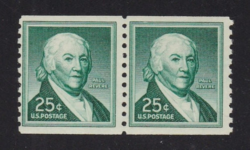 # 1059Ab (1980) Revere, Dry Print, DG, Tag - Coil pr, MNH