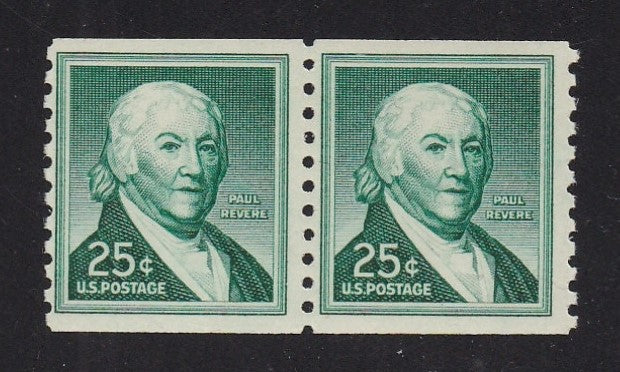 # 1059Ab (1980) Revere, Dry Print, DG, Tag - Coil pr, MNH