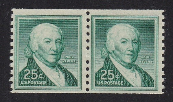 # 1059Ab (1973) Revere, Dry Print, SG, Tagged - Coil pr, MNH