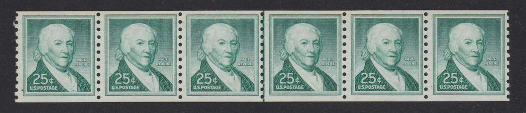 # 1059Ab (1973) Revere, Dry Print, SG, Tagged - Coil Line Strip/6, MNH