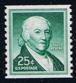 # 1059A (1980) Revere, Dry Print, DG, Tag - Coil sgl, XF MNH