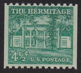 # 1059 (1959) The Hermitage, Dry Print, Lg Holes - Coil sgl, Fine MNH