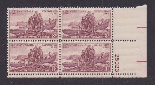 # 1063 (1954) Lewis and Clark - PB, LR #25023, XF MNH