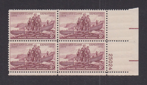 # 1063 (1954) Lewis and Clark - PB, LR #25024, MNH