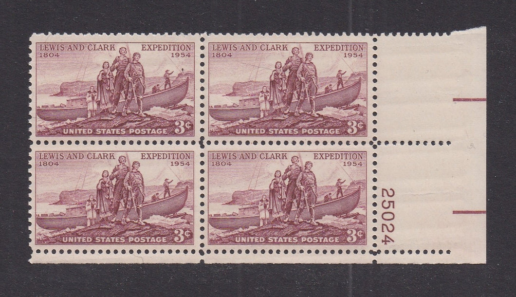# 1063 (1954) Lewis and Clark - PB, LR #25024, MNH