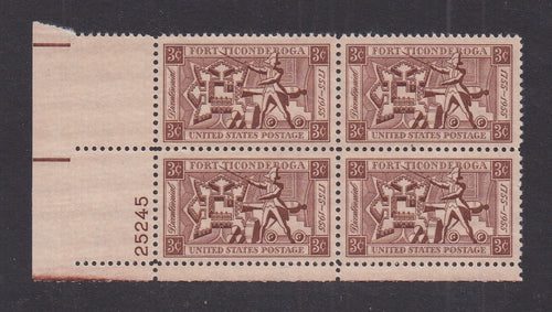 # 1071 (1955) Fort Ticonderoga - PB, LL #25245, MNH