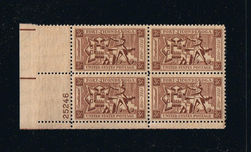 # 1071 (1955) Fort Ticonderoga - PB, LL #25246, MNH