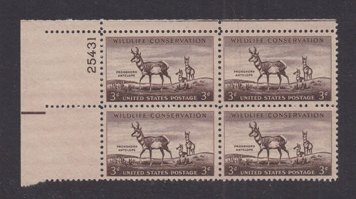 # 1078 (1956) Pronghorn Antelope - PB, UL #25431, MNH