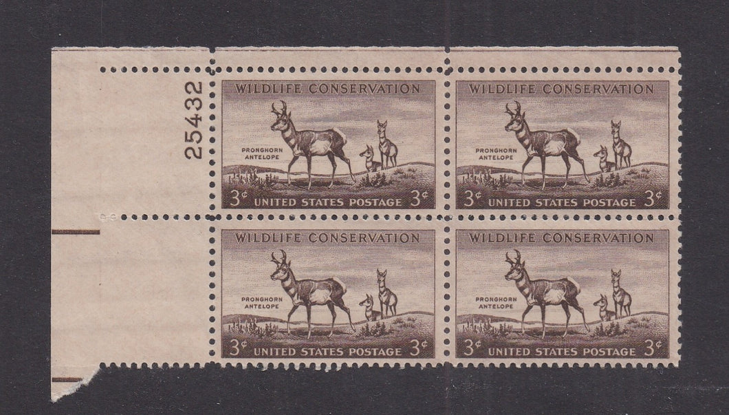 # 1078 (1956) Pronghorn Antelope - PB, UL #25432, MNH