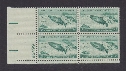 # 1079 (1956) King Salmon - PB, LL #25499, MNH