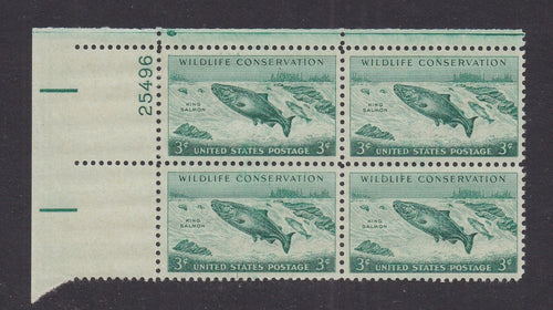 # 1079 (1956) King Salmon - PB, UL #25496, MNH