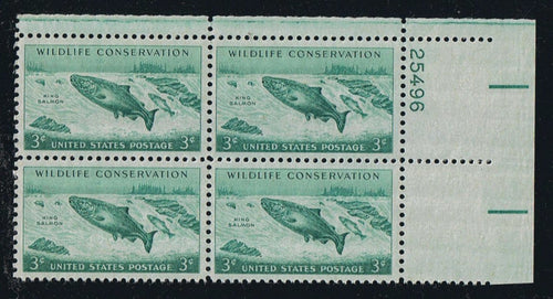 # 1079 (1956) King Salmon - PB, UR #25496, MNH