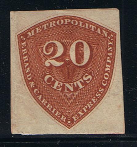 # 107L4 (1855) Metropolitan Local Post - Reprint, H