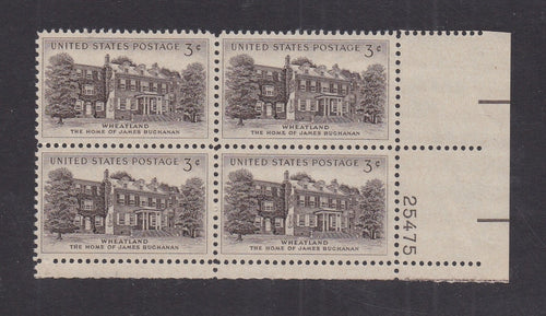 # 1081 (1956) Wheatland - PB, LR #25475, MNH