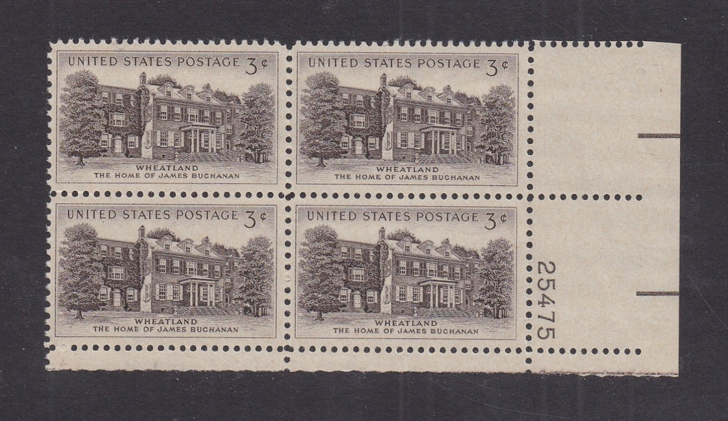 # 1081 (1956) Wheatland - PB, LR #25475, MNH