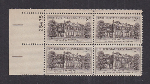 # 1081 (1956) Wheatland - PB, UL #25475, MNH