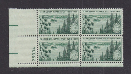 # 1106 (1958) Minnesota - PB, LL #25994, XF MNH