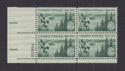 # 1106 (1958) Minnesota - PB, LL #25994, MNH