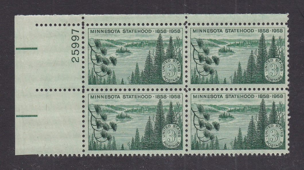 # 1106 (1958) Minnesota - PB, UL #25997, MNH