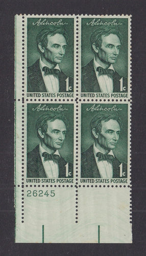 # 1113 (1959) Lincoln - PB, LL #26245, MNH