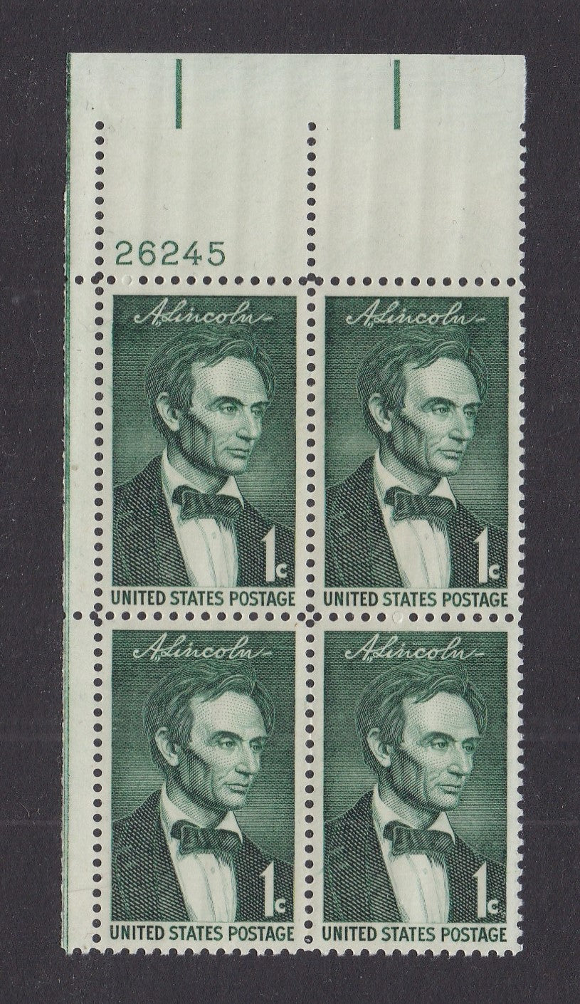 # 1113 (1959) Lincoln - PB, UL #26245, MNH