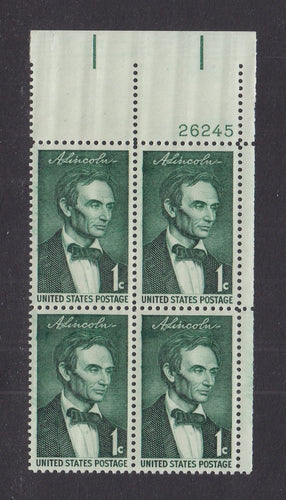 # 1113 (1959) Lincoln - PB, UR #26245, MNH