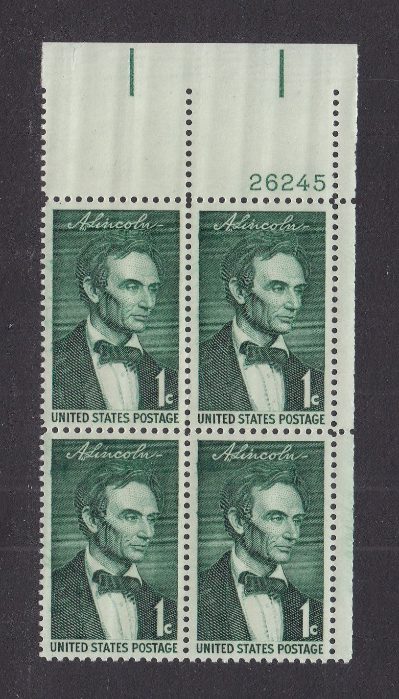 # 1113 (1959) Lincoln - PB, UR #26245, MNH