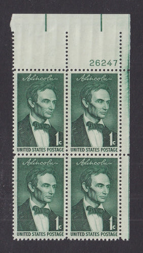 # 1113 (1959) Lincoln - PB, UR #26247, MNH