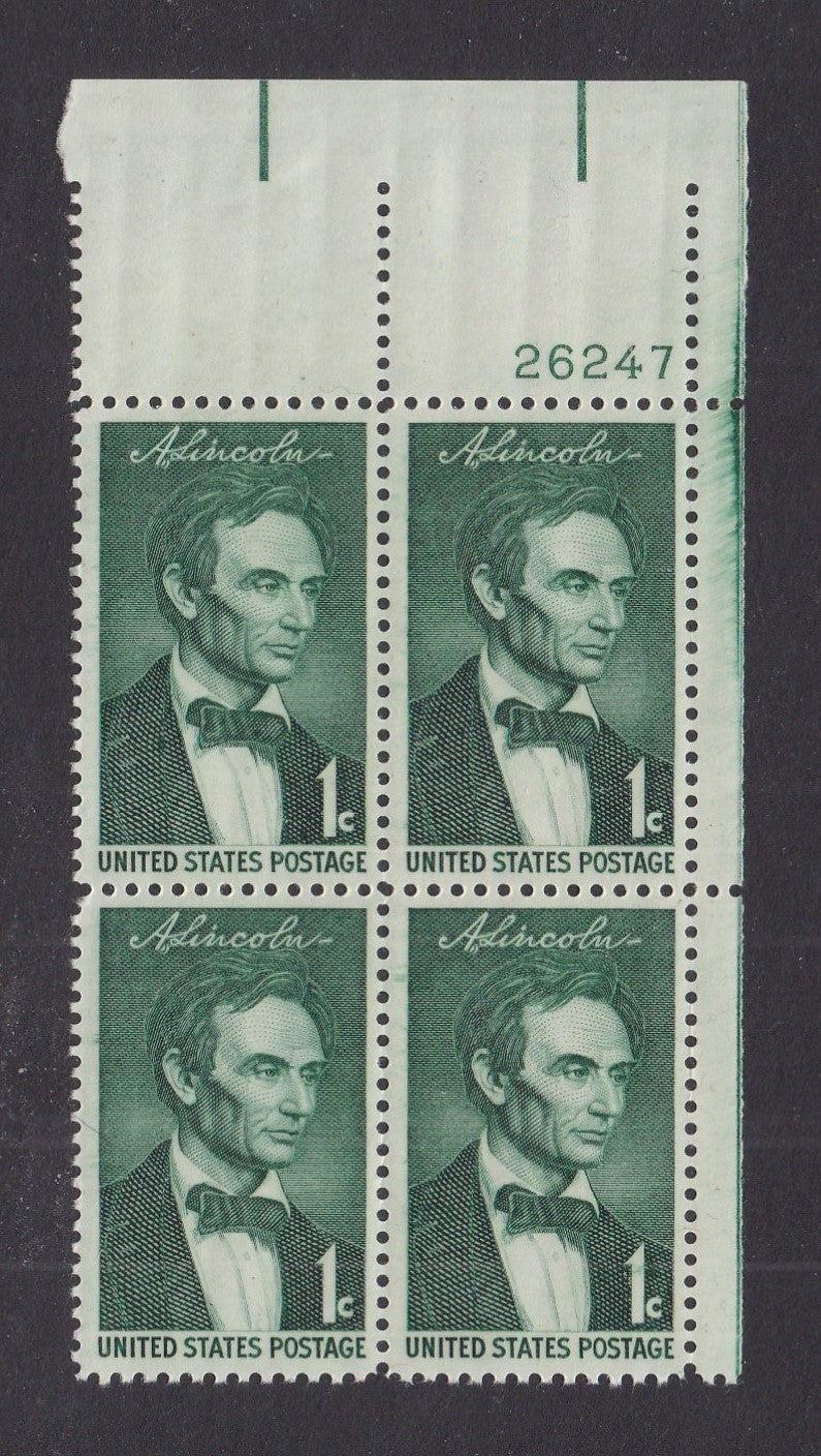 # 1113 (1959) Lincoln - PB, UR #26247, MNH