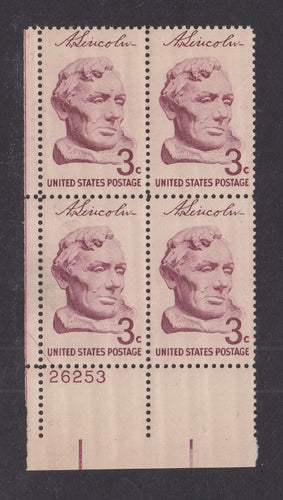 # 1114 (1959) Lincoln - PB, LL #26253, MNH