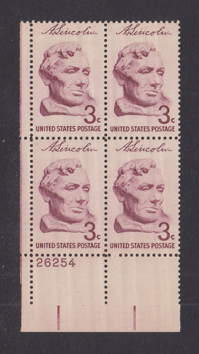 # 1114 (1959) Lincoln - PB, LL #26254, MNH