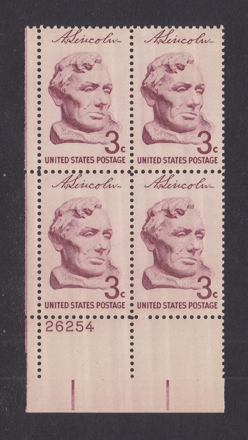 # 1114 (1959) Lincoln - PB, LL #26254, MNH