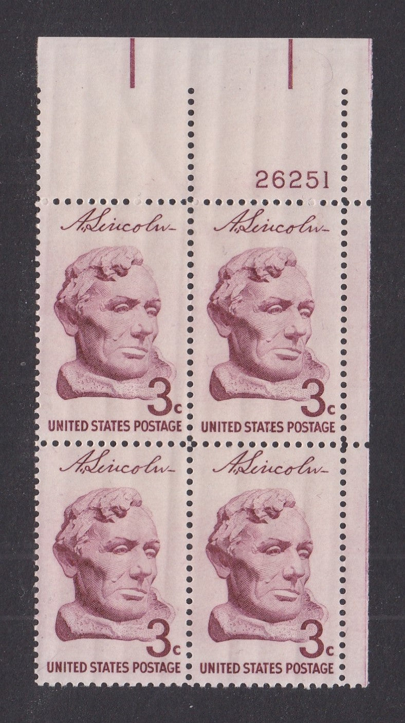 # 1114 (1959) Lincoln - PB, UR #26251, MNH