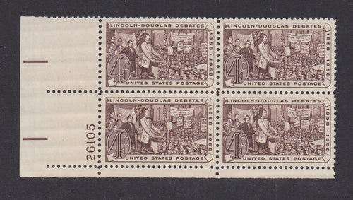 # 1115 (1958) Lincoln - PB, LL #26105, MNH