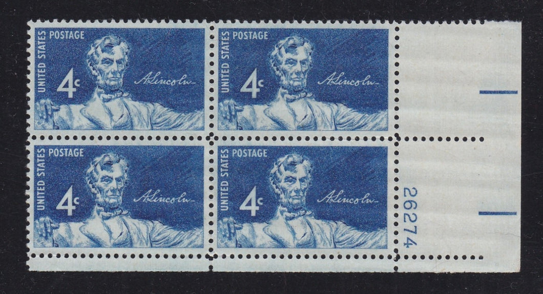 # 1116 (1959) Lincoln - PB, LR #26274, XF MNH