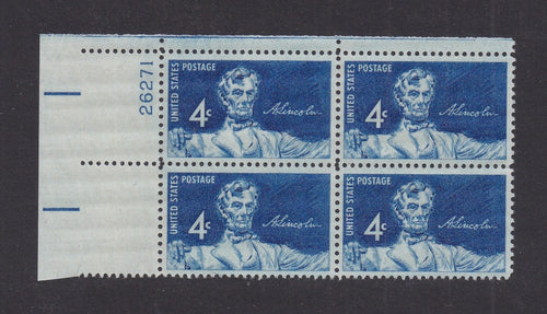 # 1116 (1959) Lincoln - PB, UL #26271, MNH