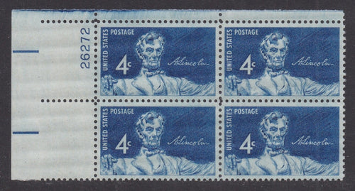 # 1116 (1959) Lincoln - PB, UL #26272, MNH