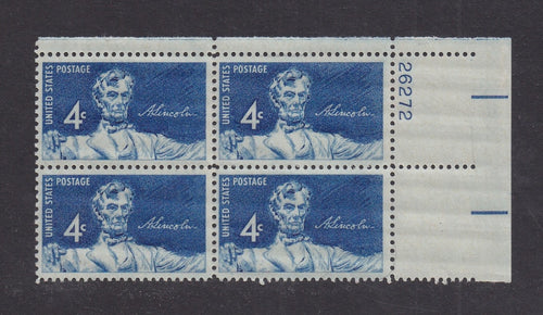 # 1116 (1959) Lincoln - PB, UR #26272, MNH