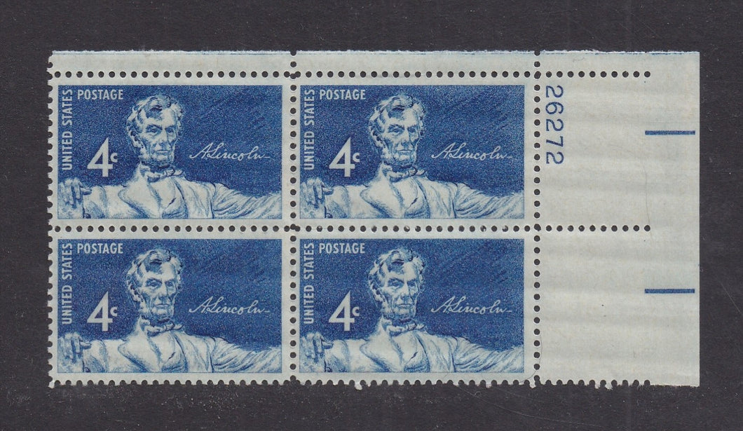 # 1116 (1959) Lincoln - PB, UR #26272, MNH