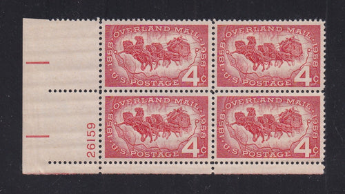# 1120 (1958) Overland Mail - PB, LL #26159, MNH