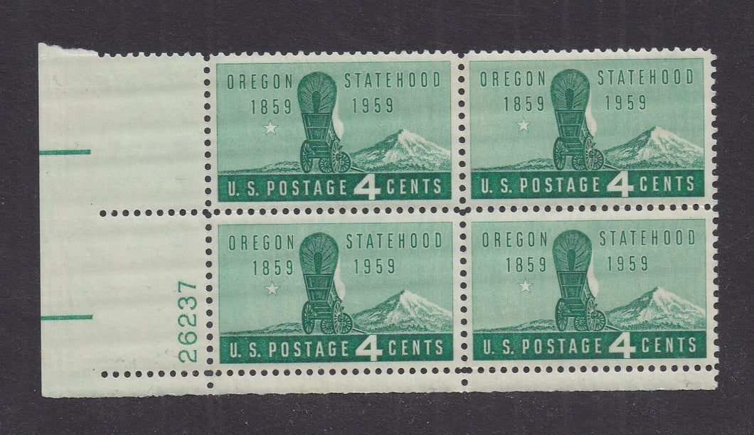 # 1124 (1959) Oregon - PB, LL #26237, MNH