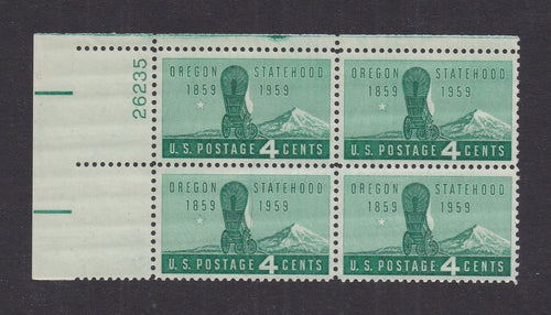 # 1124 (1959) Oregon - PB, UL #26235, MNH