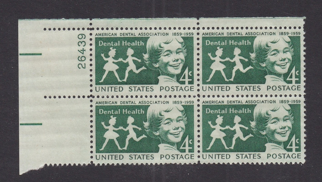 # 1135 (1959) Dental Health - PB, UL #26439, MNH